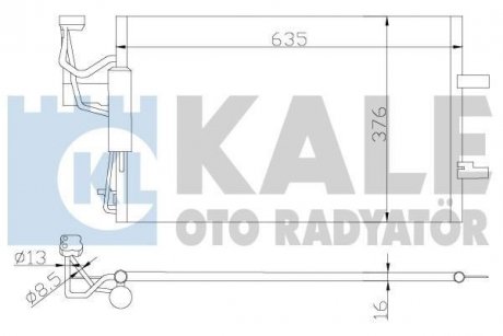 KALE MAZDA Радиатор кондиционера Mazda 3/5 03- KALE OTO RADYATOR 392200