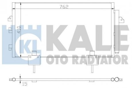 Радиатор кондиционера Toyota Rav 4 II KALE OTO RADYATOR 383400 (фото 1)