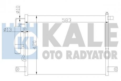 Радиатор кондиционера Chevrolet Aveo, Kalos, Daewoo Kalos KALE OTO RADYATOR 377000 (фото 1)