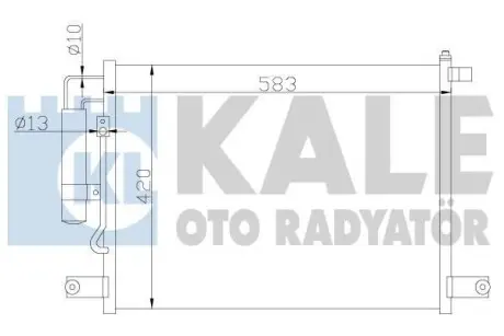 Радиатор кондиционера Chevrolet Aveo, Kalos, Daewoo Kalos KALE OTO RADYATOR 377000