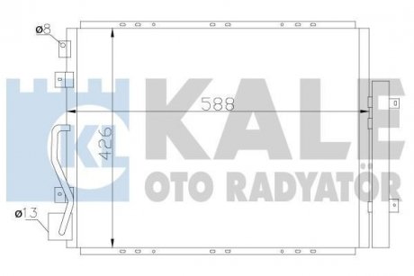 Радиатор кондиционера Kia SorentoI Condenser KALE OTO RADYATOR 342625