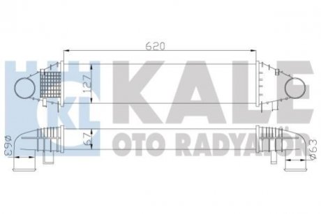 DB Интеркулер W204 C180/200CDI 07- KALE OTO RADYATOR 347700 (фото 1)