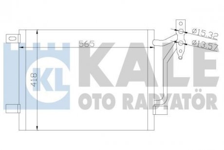 BMW Радиатор кондиционера 3 E46 KALE OTO RADYATOR 376800 (фото 1)