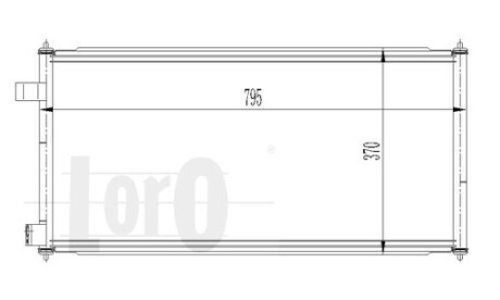 Радіатор кондиціонера Connect 1,8 Di/TDCi 02- LORO 017-016-0021