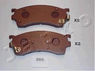 Колодки гальмівні дискові Mazda 626 v 1.8 (97-99),Mazda 626 v hatchback 1.8 (97-99) JAPKO 50399 (фото 1)