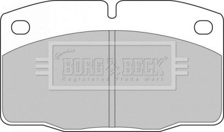 Гальмівні колодки до дисків Гальмівна система BORG & BECK BBP1117 (фото 1)