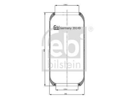 Пневмоподушка BILSTEIN FEBI 39149