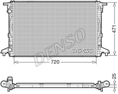Радиатор DENSO DRM02043 (фото 1)