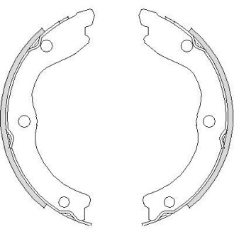 Колодки тормозные барабанные WOKING Z4736.00