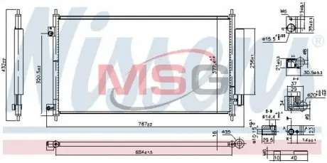 Радиатор кондиционера NISSENS 941234