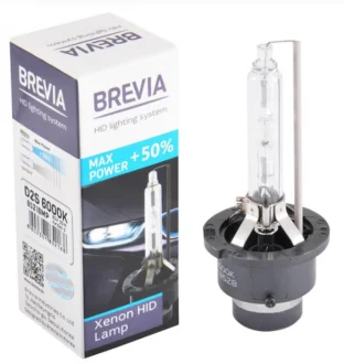 Автолампа Brevia Max Power +50% D2S PK32d-2 35 W прозора BREVIA HALOGEN 85216MP