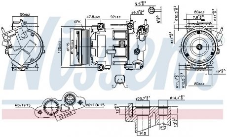 Компрессор кондиционера NISSENS 890606