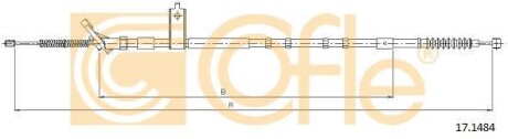 Трос ручника COFLE 17.1484