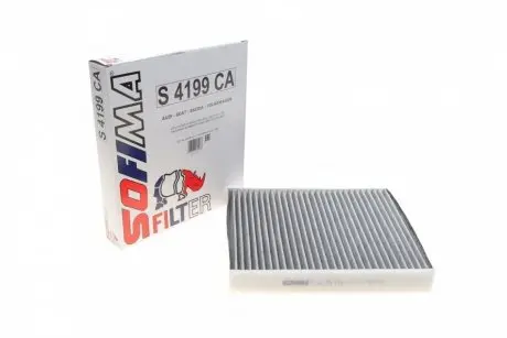Фільтр салону Skoda Fabia/Roomster/VW Polo 99-10 (вугільний) SOFIMA S 4199 CA