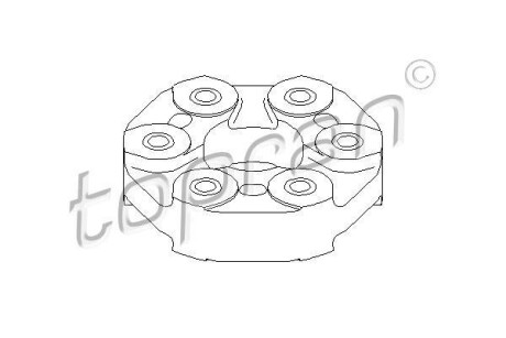 Еластична муфта кардана TOPRAN 500292