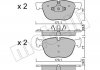 Колодки тормозные (передние) BMW X4 (F26) 14-18/X5 (E70/F15/F85) 06-18/X6 (E71/E72/F16/F86) 08-19 METELLI 22-0770-0 (фото 2)