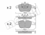 Колодки гальмівні (передні) Citroen C4 09-/C4 Grand Picasso 06-13/Peugeot 3008 11-16/5008 09-17 METELLI 22-0675-3 (фото 13)