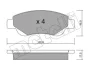 Колодки тормозные (передние) Citroen С1/Peugeot 107 05-/108 14-/Toyota Aygo 05- METELLI 22-0637-0 (фото 7)