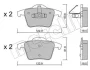 Колодки тормозные (задние) Volvo XC90 02-14 METELLI 22-0688-0 (фото 2)