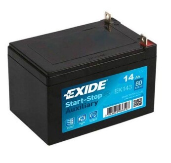 Акумуляторна батарея 14Ah/80A (150x100x100/+L/B0) (Start-Stop AGM/допоміжний)) EXIDE EK143