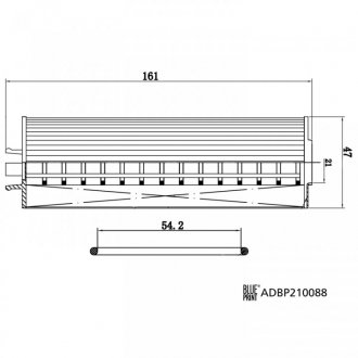 Фільтр масляний BPR BLUE PRINT ADBP210088