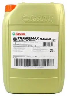 Трансмиссионное масло Transmax Manual Z LongLife 75W-80, 20л CASTROL 15D713