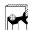 Oil Seal, wheel hub CORTECO 19016644B (фото 1)