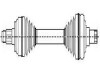 OPEL Полуось лев.L=595mm, 22/33 зуб. ASTRA G (T98) 1.6 (F67) 03-05, ASTRA G (T98) 1.6 (F69) 02-09 CIFAM 655-554 (фото 1)