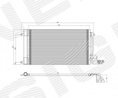 Радиатор кондиционера SKODA RAPID, 12 - 19 SIGNEDA RC940093