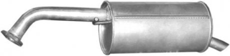 Глушник (задня частина) алюмінієва сталь Mazda Premacy 2.0 Ditd (99-05), Mazda 323 F 2.0itd POLMOSTROW 12.205