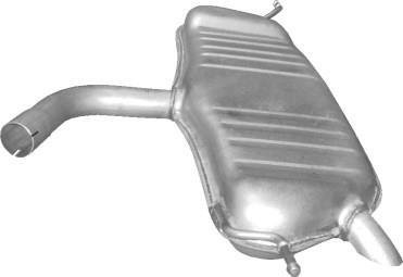 Глушник (задня частина) алюмінієва сталь VW Touran 1.6 (03-08) POLMOSTROW 30.150
