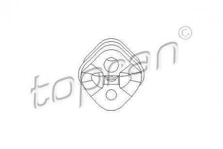 Кріплення вихлопної системи TOPRAN 400233