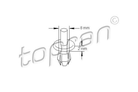 Заклепка розпірна TOPRAN 205797