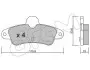 Тормозные колодки задн. (без датч.) FORD Mondeo -00, Cougar 98- CIFAM 822-143-0 (фото 1)