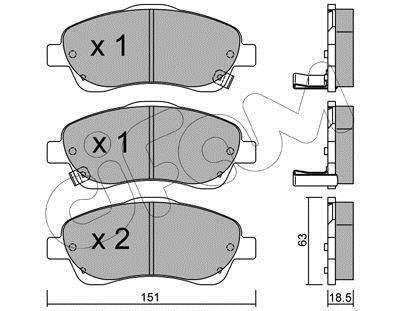 TOYOTA Тормозные колодки передн.Avensis 03- CIFAM 822-450-0 (фото 1)