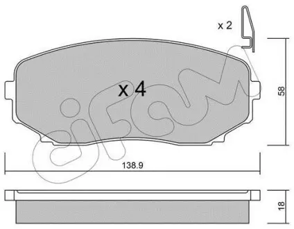 MAZDA Тормозные кол. пер. CX-7 CX-9 CIFAM 822-872-0