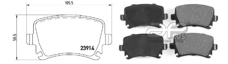 Колодки гальмівні APPLUS APLUS 71159BCAP