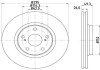 TOYOTA Тормозной диск передн.Avensis 08- PAGID HELLA 8DD 355 114-281 (фото 1)