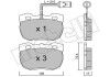 Колодки тормозные (передние) Land Rover Discovery/Range Rover 88-98 (+ датчик)) METELLI 22-0177-0 (фото 1)