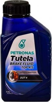 Гальмівна рідина Tutela Brake Fluid Top 4/S DOT 4 0.5 л PETRONAS 15961719 (фото 1)