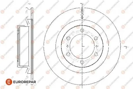 E:1 FR BR DISC EUROREPAR 1667863580 (фото 1)
