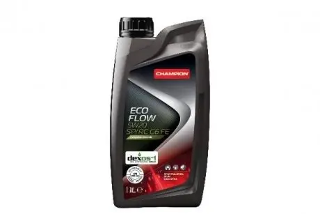 Олива моторна ECO FLOW 5W20 SP/RC G6 FE 1L CHAMPION 1047263 (фото 1)