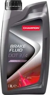 Гальмівна рідина DOT 3 / DOT 4 1 л CHAMPION 8208003