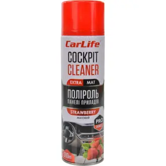Поліроль для салону Cockpit Cleaner Extra Mat полуниця 500 мл CARLIFE CF523