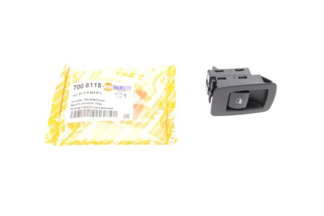 Кнопка склопідіймача (L) Fiat Doblo 01- (чорна) AUTOTECHTEILE 700 6115