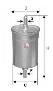 Фильтр топливный Hyundai Accent 1.3/1.5/1.6 00-05 SOFIMA S 1825 B