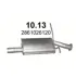 Глушитель алюм. сталь, средн. часть Hyundai Santa Fe 2.0 00-06 (10.13) Polmostro POLMOSTROW 1013 (фото 1)