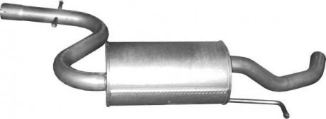 Алюм глушник. сталь, середн. частина VW Touran 1.6 FSi (30.156) POLMOSTROW 30156 (фото 1)