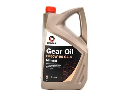 Фото запчастини Трансмісійна олива EP80W-90 GL-4 GL-3 / 4 80W-90 мінеральна 5 л COMMA GO45L Трансмісійна олива EP80W-90 GL-4 GL-3 / 4 80W-90 мінеральна 5 л COMMA GO45L