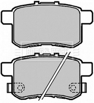 - Гальмівні колодки до дисків Гальмівна система BORG & BECK BBP2103 (фото 1)